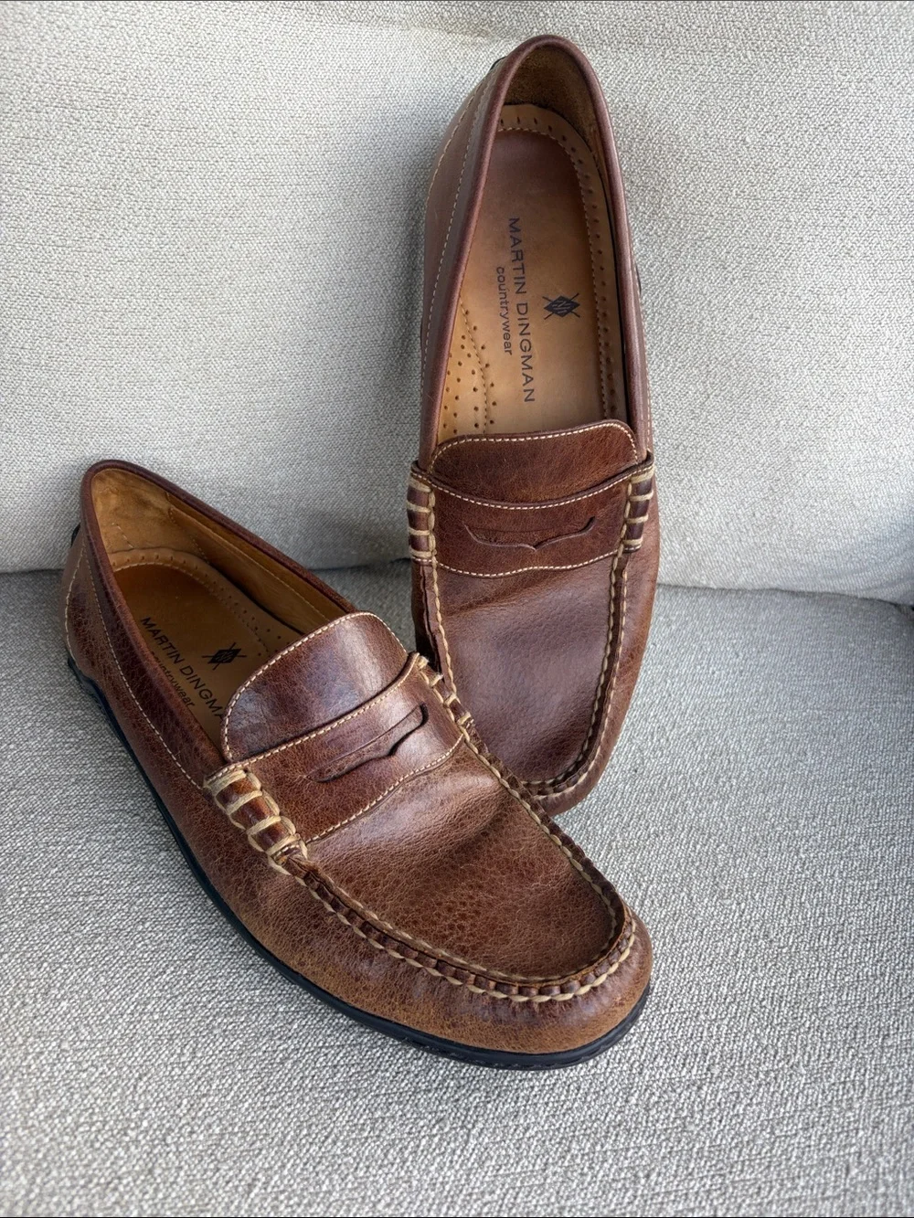 Martin Dingman Countrywear Bill Leather Penny Loafers. Size 9.5M